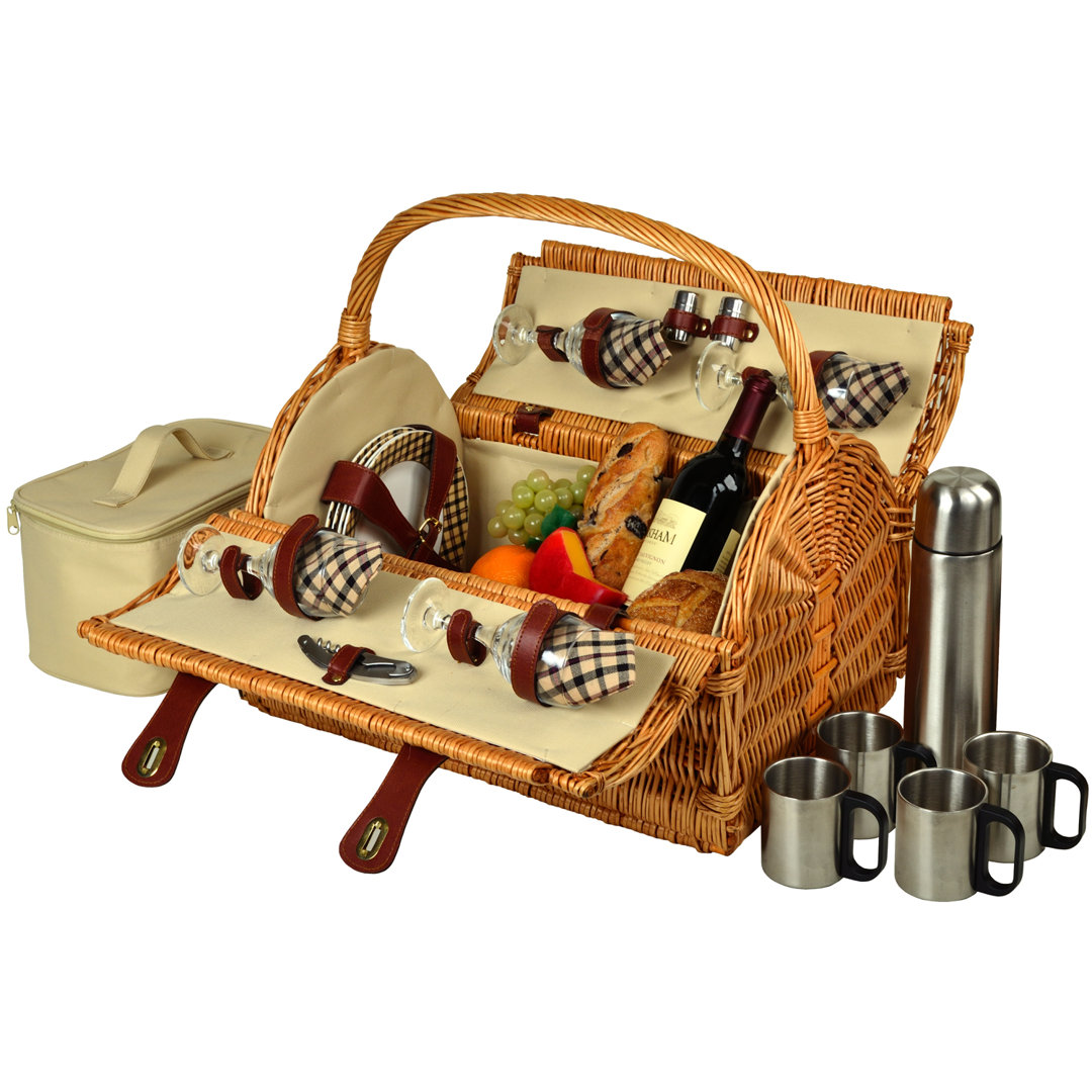Yorkshire Wicker Picnic Basket Picnic at Ascot 