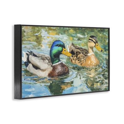 «Ducks Out For A Swim», estampe numérique, design par Petal Prints Design