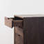 Commode d'appoint simple en noyer noir