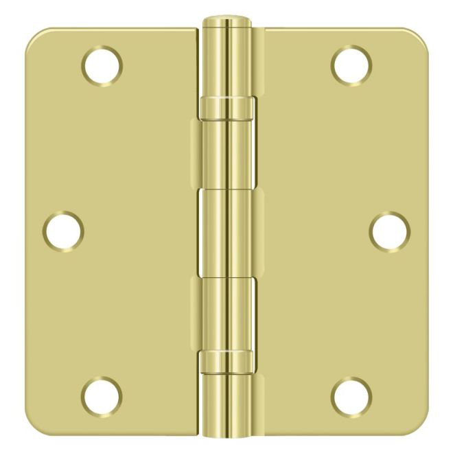 64'' x 64'' Steel Surface Mount Hinge, Polished Brass