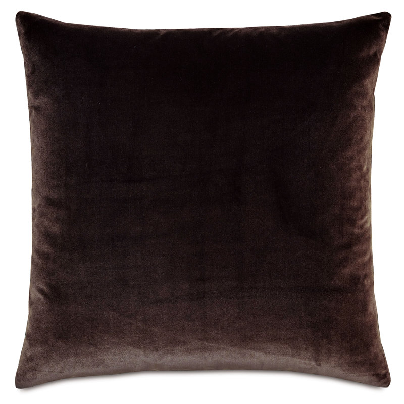 Coussin Brahms, Carré 24 po, Chocolat