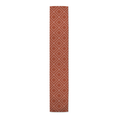 Auric Rectangle Geometric Polyester Table Runner