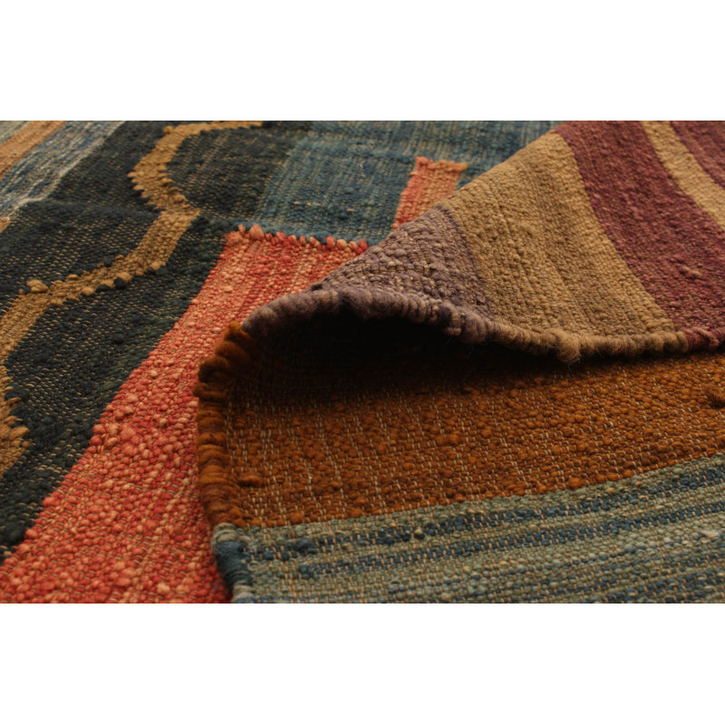 Tapis de la surface en laine 7 pi 11 po x 9 pi 7 po one-of-kind main-noué la new age anatolian