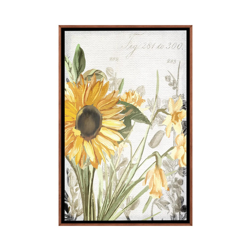Wildflower Guide I by Kimberly Allen - Painting on Canvas, Brown, 66.04 cm H x 45.72 cm W