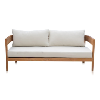 Bali 74'' Teak Outdoor Patio Sofa