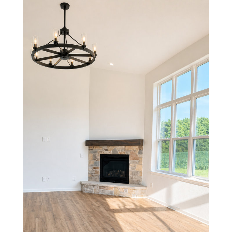 Sawyer 52" LED Indoor/Outdoor Farmhouse Smart Fandelier w/ 44" Fan, Driftwood Gray