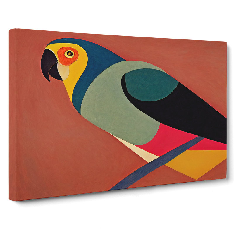 Parrot Abstract Vol.2 - Wrapped Canvas, 40cm H x 60cm W x 3cm D