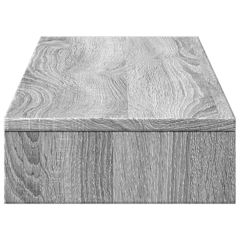 Bata Manufactured Wood Monitor Stand, 10cm H x 100cm W x 27cm D, Grey Sonoma