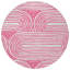 Tapis d'intérieur rond 8 po
