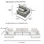 Canapé modulaire 6 pièces Chauna