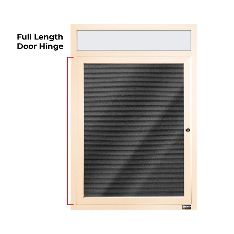Carte à fixation murale délimitée directory cabinet, Ivoire thermolaqué, Un, H 36 po x l 24 po