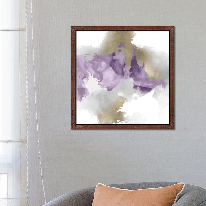 Derive in Amethyst II 1 Piece Floater Frame Wall Art on Canvas, 93.98 cm H x 93.98 cm W, Brown Framed