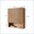 Wall Mounted Striped Bathroom Cabinet with Open Storage-126619686