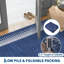 Tapis lavable moderne et minimaliste avec envers en caoutchouc, tapis souple et durable pliable pour les chambres à coucher, les salons et les salles à manger-906949510-906949511
