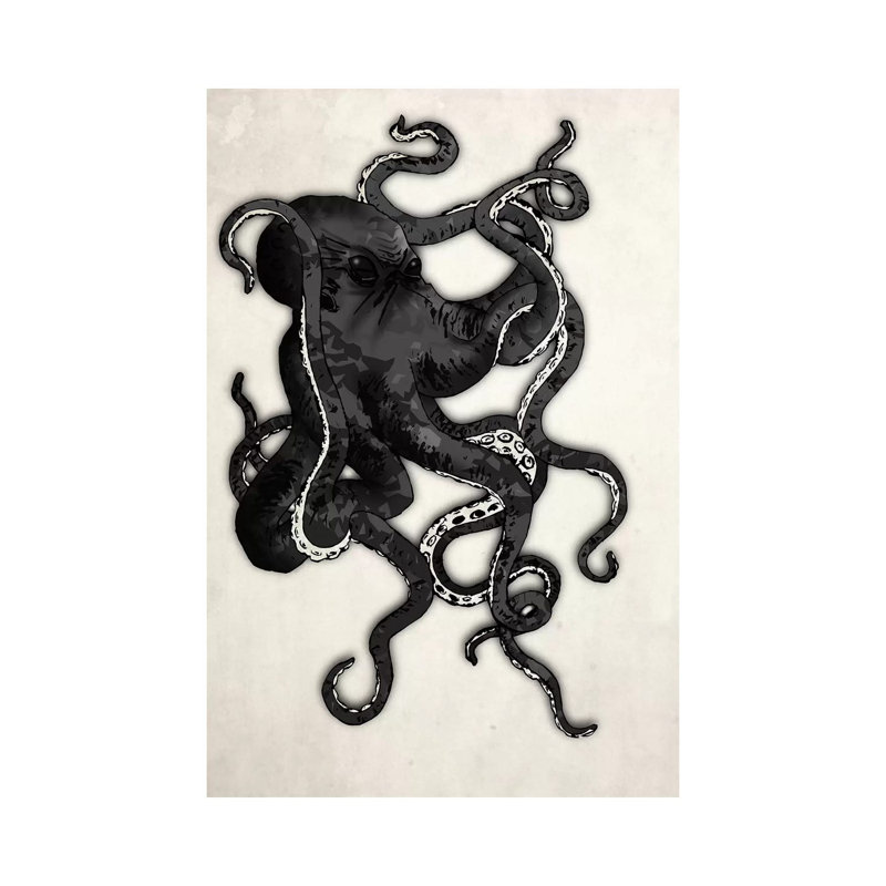 Octopus by Nicklas Gustafsson - Wrapped Canvas Gallery-Wrapped Canvas Giclée, 66.04 cm H x 45.72 cm W x 1.91 cm D