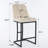 Set Of 2, Modern Upholstered Bar Stool With Button-Tufted Backrest, Counter Height Chair With Sturdy Metal Frame, Comfortable Padded Seat For Kitchen, Bar, Or Dining Room-104200214