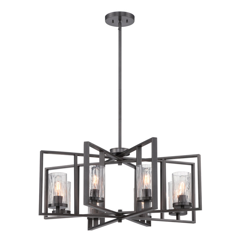 Lustre géométrique à 8 lumières Kuhle