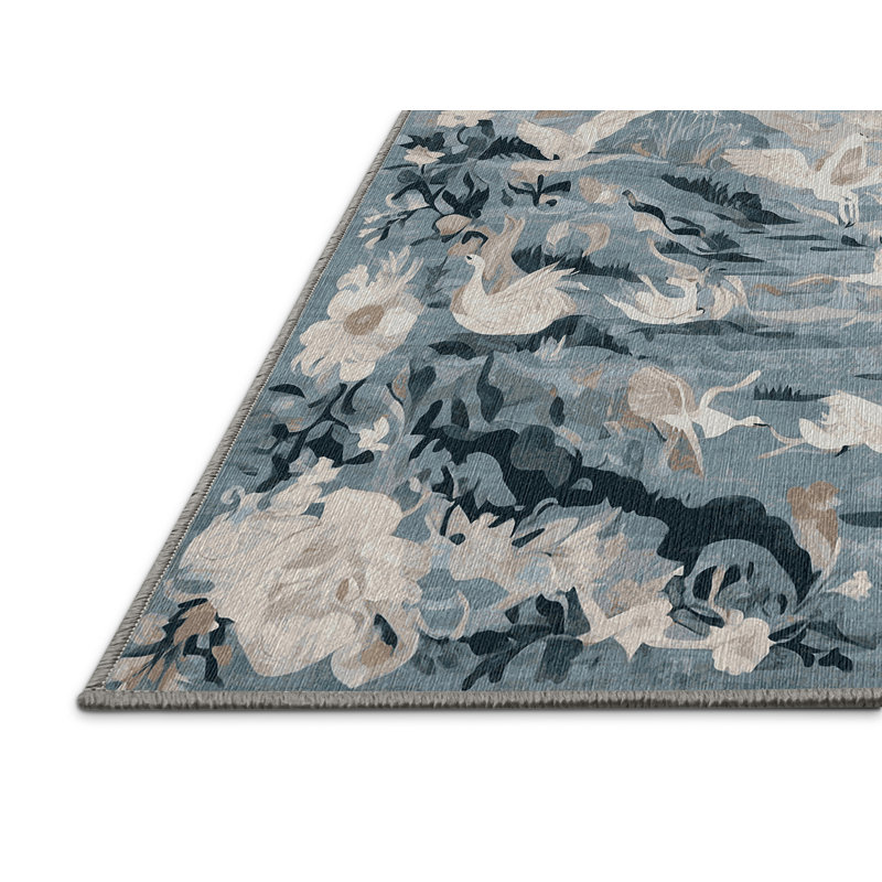 Tapis gris lavable à la machine, Runner 2' x 5'