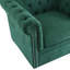 Fauteuil club pivotant rembourré Danyiel Chesterfield
