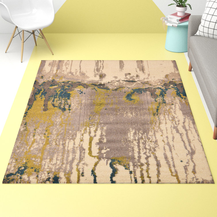 Eddins Washable Abstract Indoor Rug