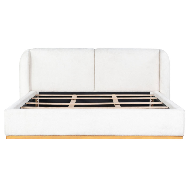 Martynia Boucle King Bed, Queen, Ivory