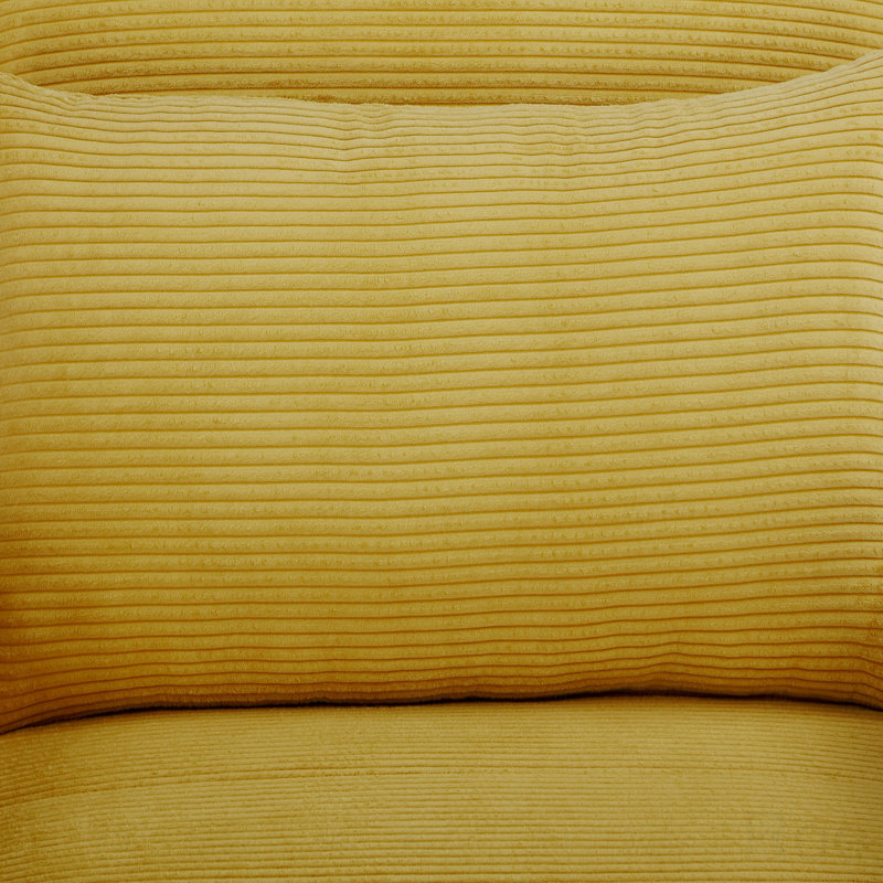 Canapé-lit 3 en 1: fauteuil d'appoint rembourré, canapé-lit convertible, Chenille jaune