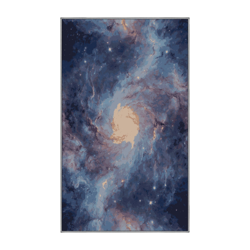 Tapis gris lavable à la machine, Rectangle 5 pi x 7 pi