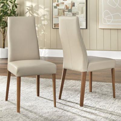 Ross Leather Parsons Chair (Set of 2)