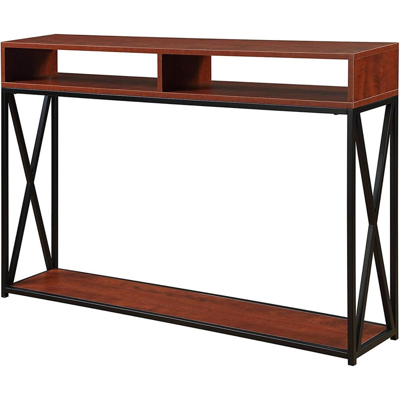 Console à 2 niveaux Tucson Deluxe, cerise / noir