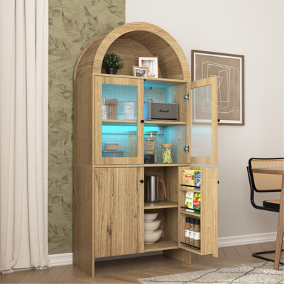 Modern Cabinet - A Smart Combination Of Snack Storage And LED Lighting