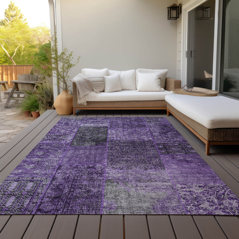 Tapis intérieur / extérieur Manushri, Rectangle 8 pi x 10 pi