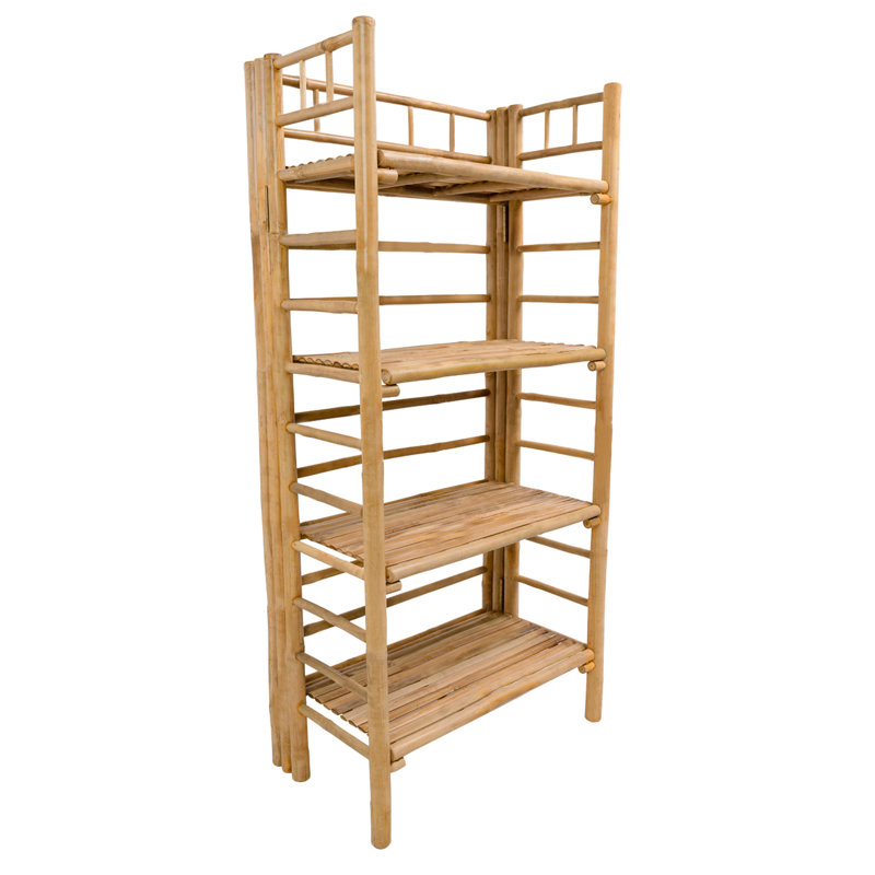 Bibliothèque en bois de bambou Caronda