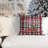 Plaid Outdoor Reversible Throw Pillow-373166888