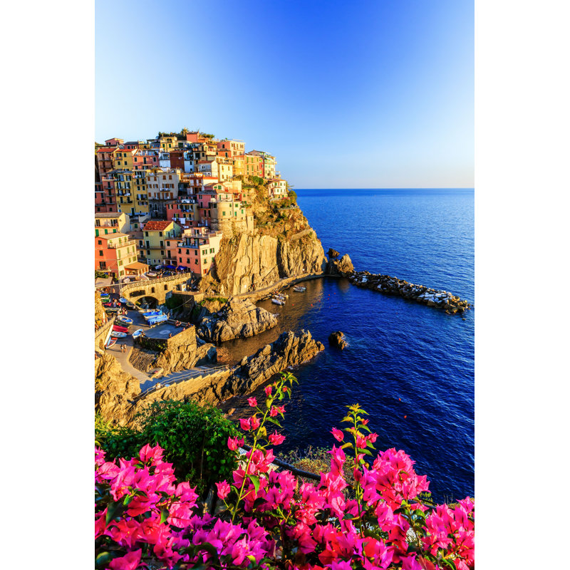 Megett Cinque Terre, Italy par - Photographie de toile tendue, H 18 po x l 12 po