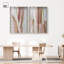 Gilded Stripes Duo Shadowbox Print Boho Beige Wall Art Set by Art Remedy, Black Frame, 10 x 15-357885876-357885878