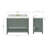 Magnolia 49" Single Bathroom Vanity Set-2102271292