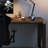 Nut-brown+Black Solid Wood+Iron with 3 drawers desk-375103411-375103422