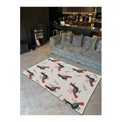 Tapis tissé à la crème Mosso