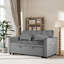 Canapé-lit convertible multifonctionnel avec dossier inclinable, coussins et rangement, idéal pour le salon, la maison ou le bureau-1445204930-1445204931
