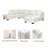 Upholstered U-Shaped Sectional Reversible