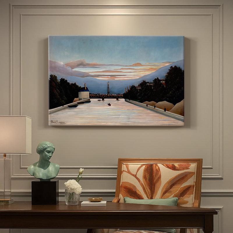 The Eiffel Tower (La Tour Eiffel)-Henri Rousseau-Gallery Wrapped Canvas-c. 1898, 32 x 48