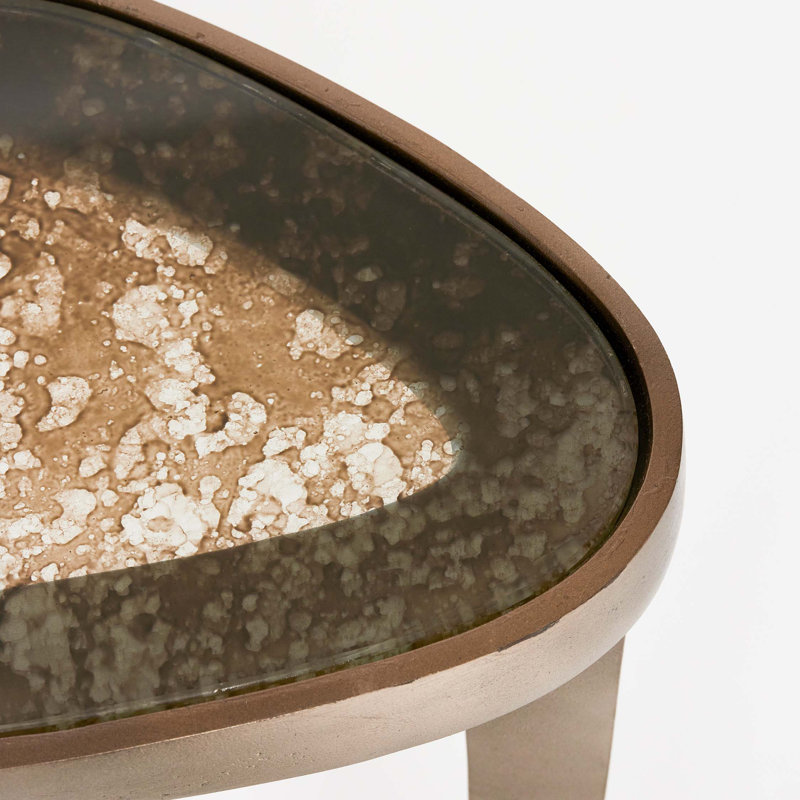 Table Jan, Plateau bronze / base bronze
