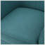 Chaise d'appoint confortable en tissu, design moderne bleu sarcelle pour la maison