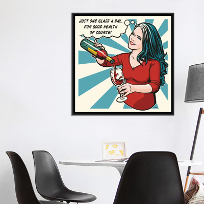 «One Glass a Day», impression sur toile