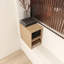 Tablette murale de salle de bain Ebern Designs, petites tablettes de salle de bain avec deux espaces de rangement ouverts-88661030-88661031