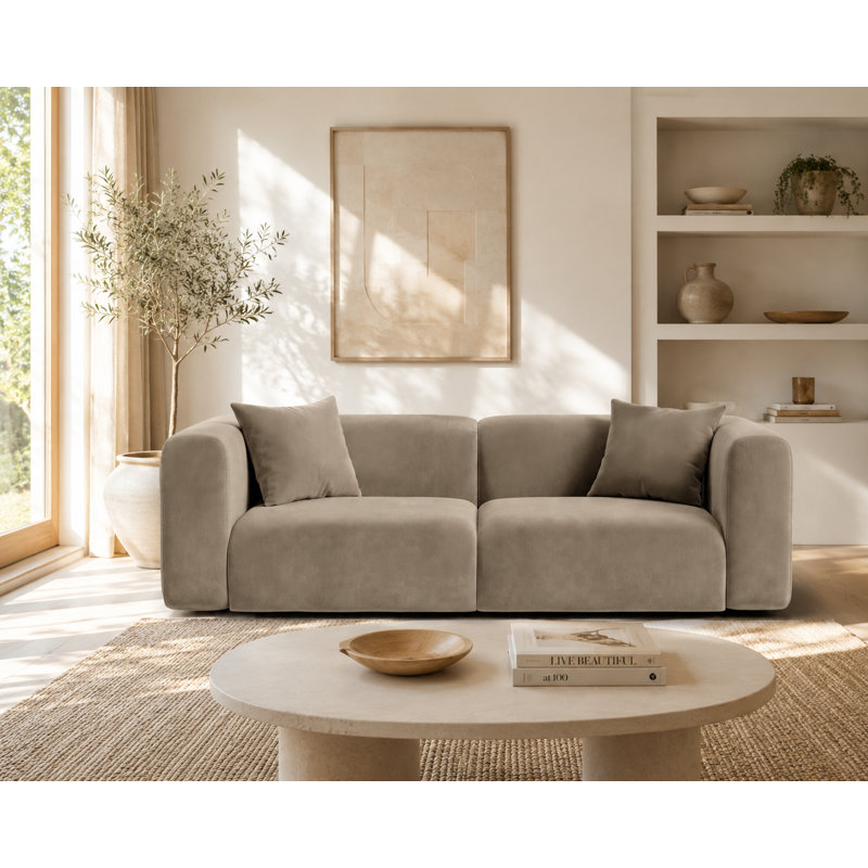 2 Seater Velvet Sofa