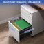 37cm Wide 3 -Drawer Mobile File Cabinet-923931186