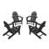 4-Piece Classic Adirondack Conversation Set