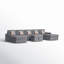 Canapé modulaire symétrique de 152 po avec méridienne et repose-pieds-213583830