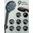 12 Inch Rain Shower Head, Dual Shower Heads, 9 Spray Filtered Shower Head-119608862